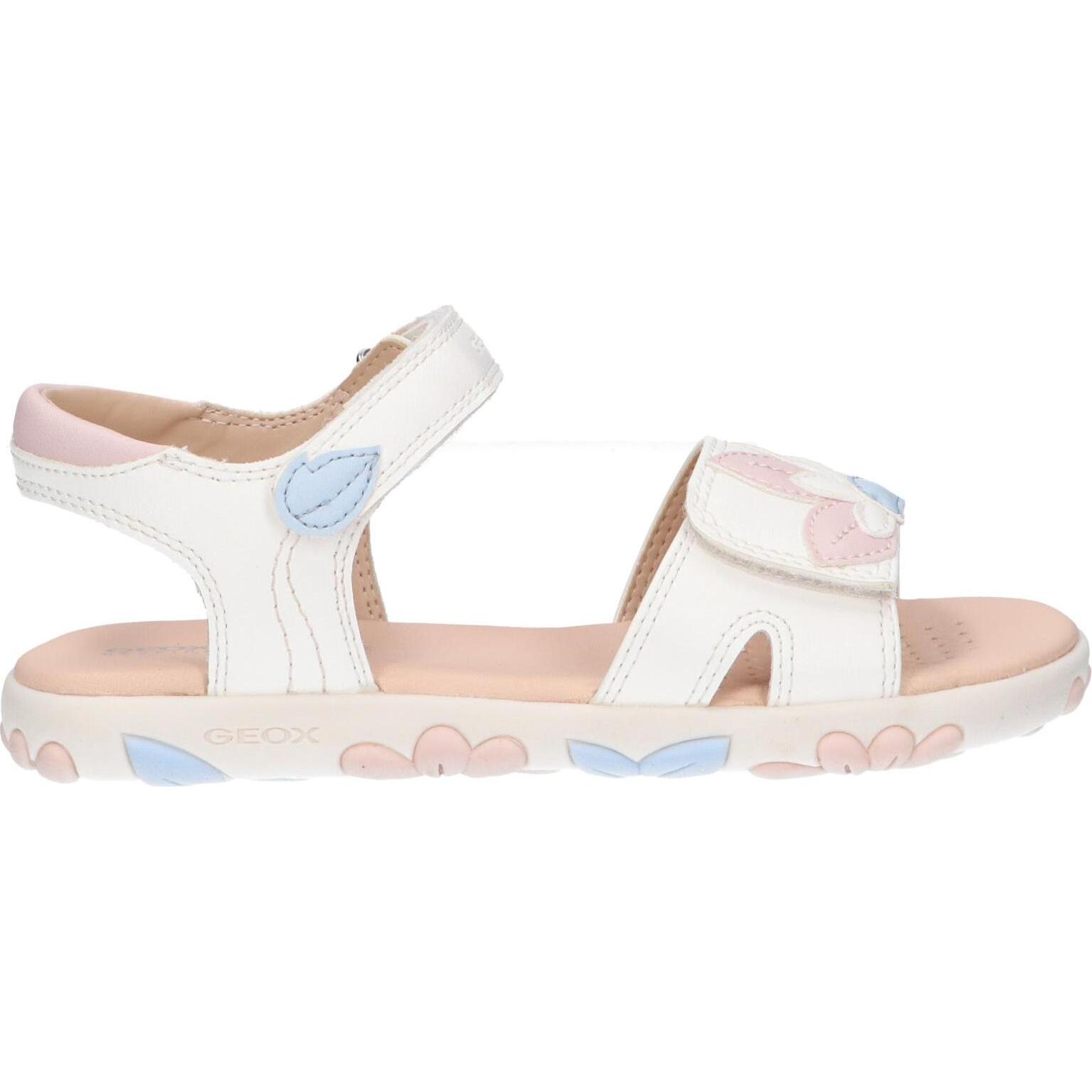 GEOX J358ZA 000BC J S HAITI C1Z8W Girls Sandals WHITE-LT ROSE
