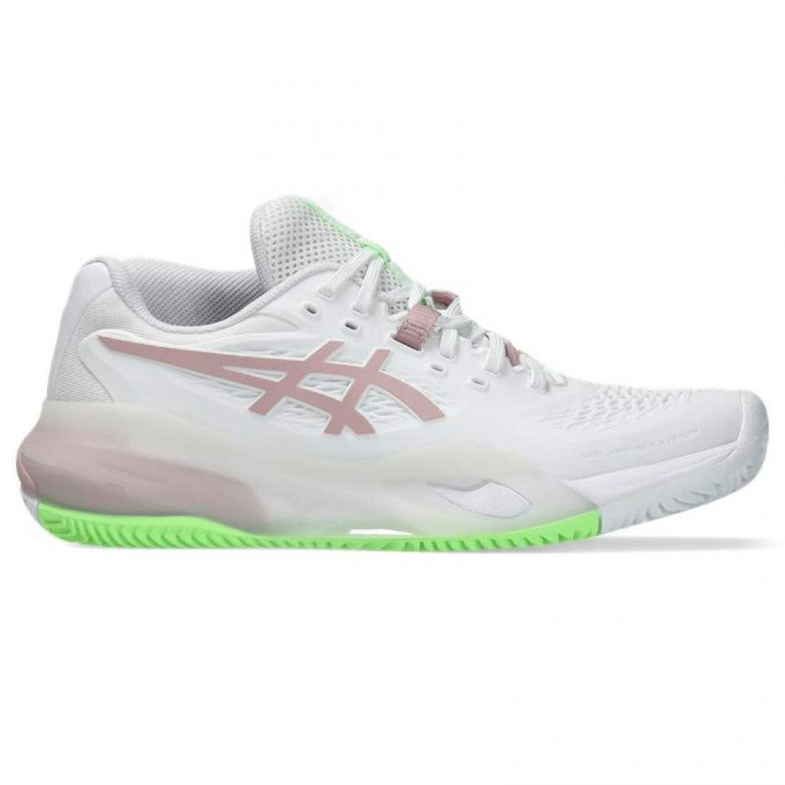 Zapatillas Asics Gel Resolution X Clay Blanco Rosa Morganita Mujer