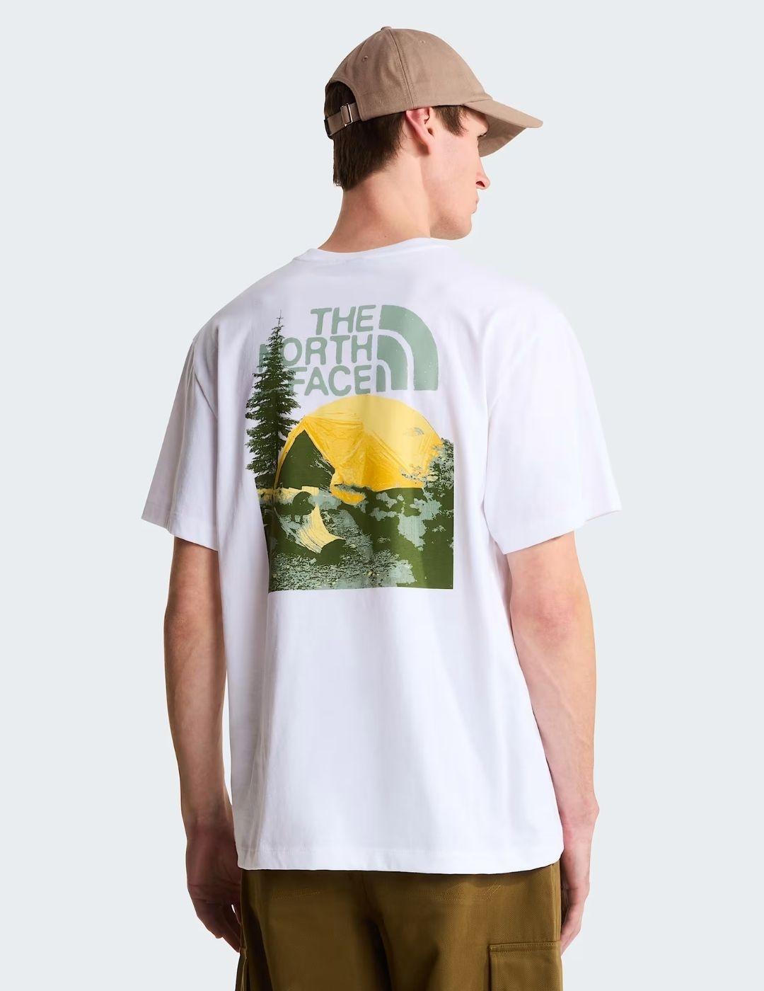 Camiseta The North Face Pitch A Tent Blanca Hombre