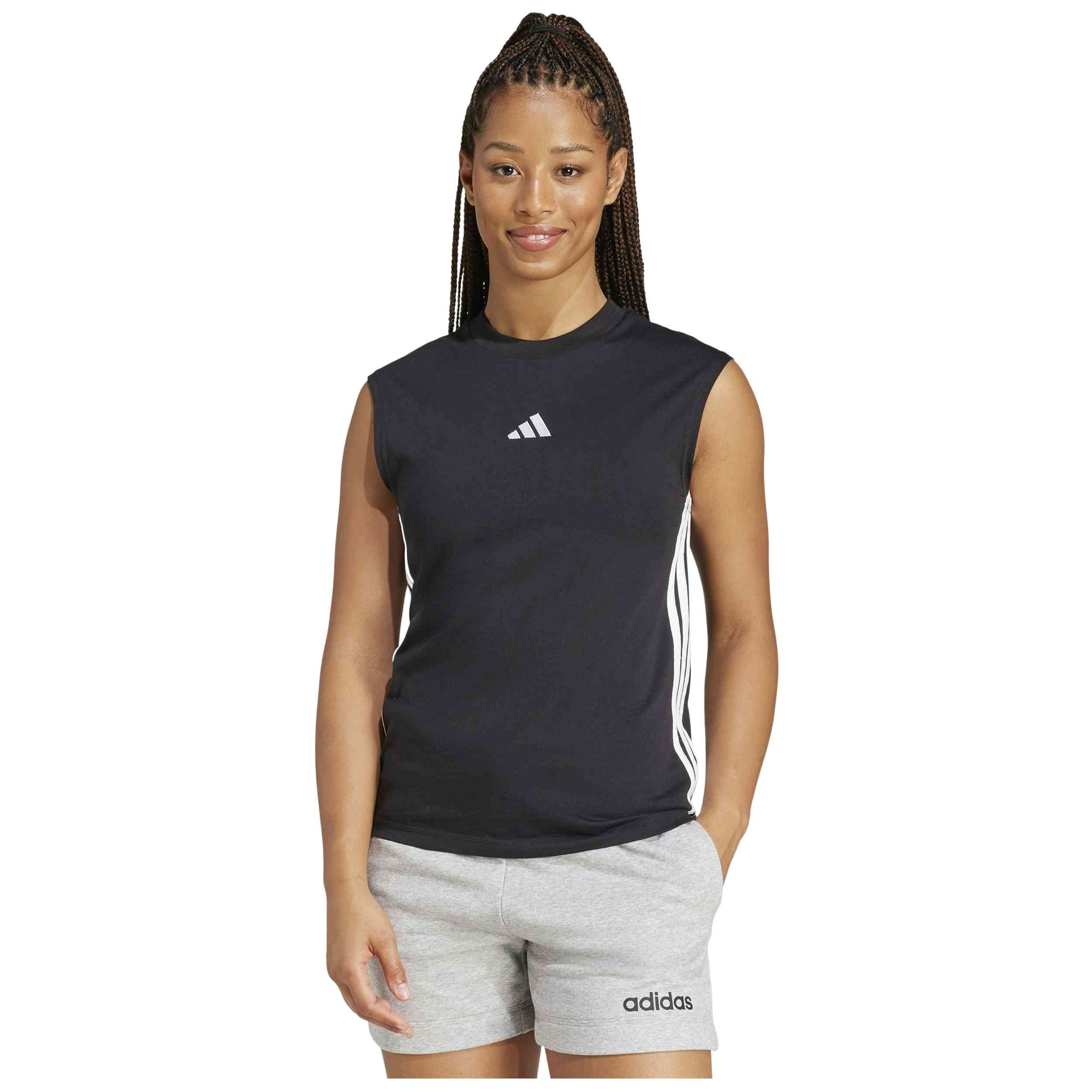 Camiseta De Tirantes Adidas modelo JD4984 para Mujer en color Negro