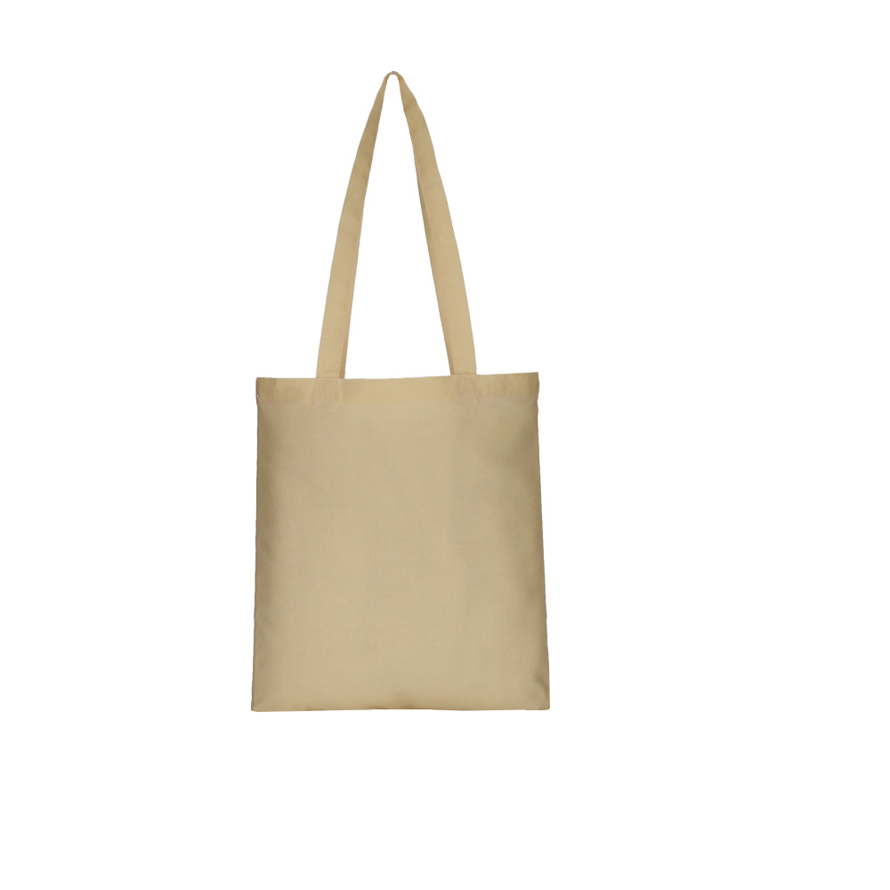 Bolsa de Tela 100% Algodón Natural | Tote Bag Reutilizable con Asas Largas | Resistente y Duradera