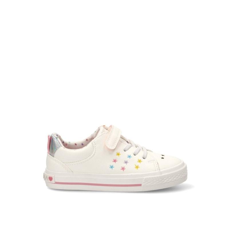 Zapatillas Casual Etika - Niña - Suela Plana - Modelo 52476 - Color Blanco