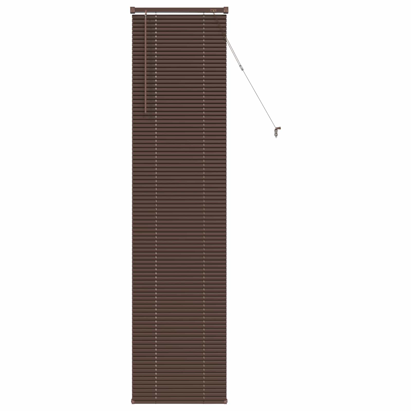 vidaXL Persiana Veneciana Marrón Oscuro con Patrón 213 x 60 cm 25 mm