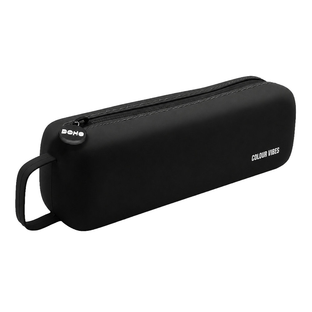 DOHE PORTATODO SILICONA CREMALLERA SIMPLE ASA COLOUR VIBES NEGRO PORTATODO SILICONA 200x65x50 Cms.
