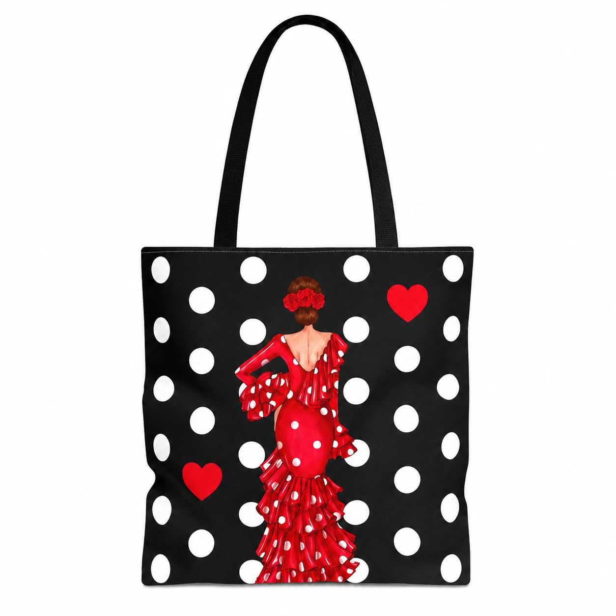 illustrArte Bolsa Tote Málaga Flamenca 43 x 43 cm