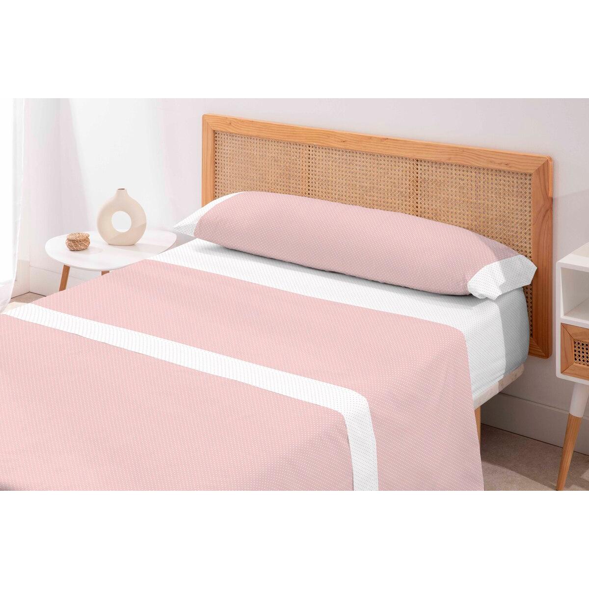 Juego de Sábanas de Tela 50% Algodón 50% Poliéster con Diseño de Lunares de la marca Karamelo, Incluye Sábana Encimera, Bajera Ajustable y Funda de Almohada - Disponible para Camas 90, 105, 135 y 150 cm