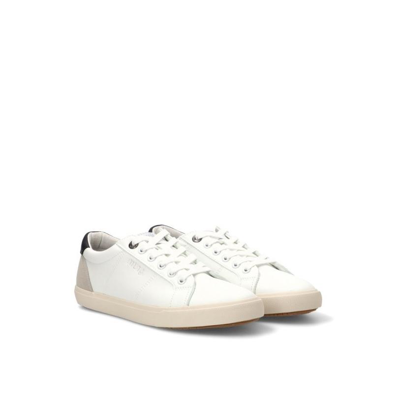 Zapatillas Casual Mustang - Hombre - Suela Plana - Modelo 84732 - Color Blanco