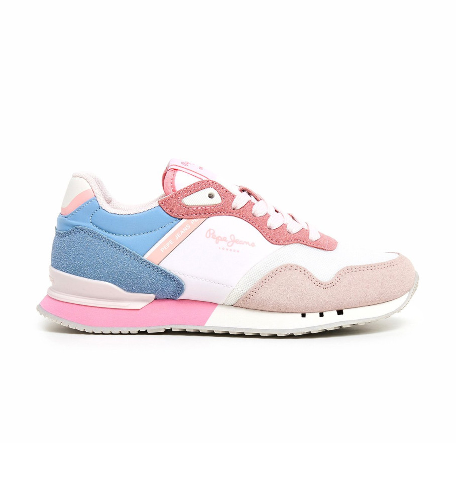 Pepe Jeans | Mujer | Zapatillas London Urban blanco, rosa