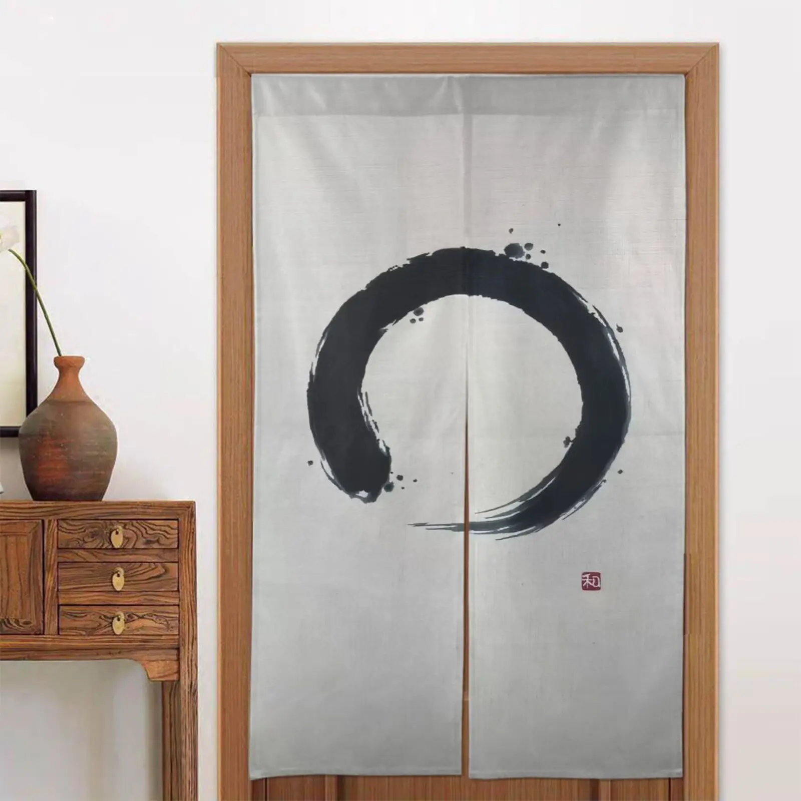 TK VIKAMA Cortina Japonesa De Tela Con Patrón Floral Decorativa Para Pasillo Baño Decoración De Habitación Estilo Japonés Caliente