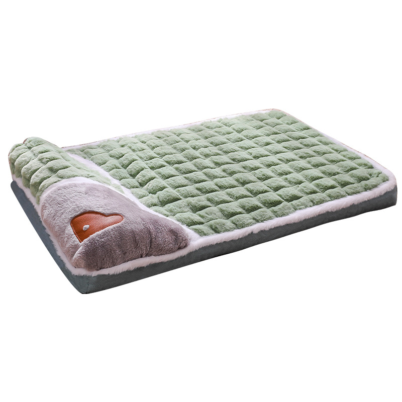 Cama para perros de tamaño mediano, lavable, impermeable, cálida, para gatos de interior, cama tipo percha, liquidación, bonito sofá para gatitos, cojín rectangular económico, cama para perros pequeños, alfombra mullida divertida para mascotas PBD008-50gr