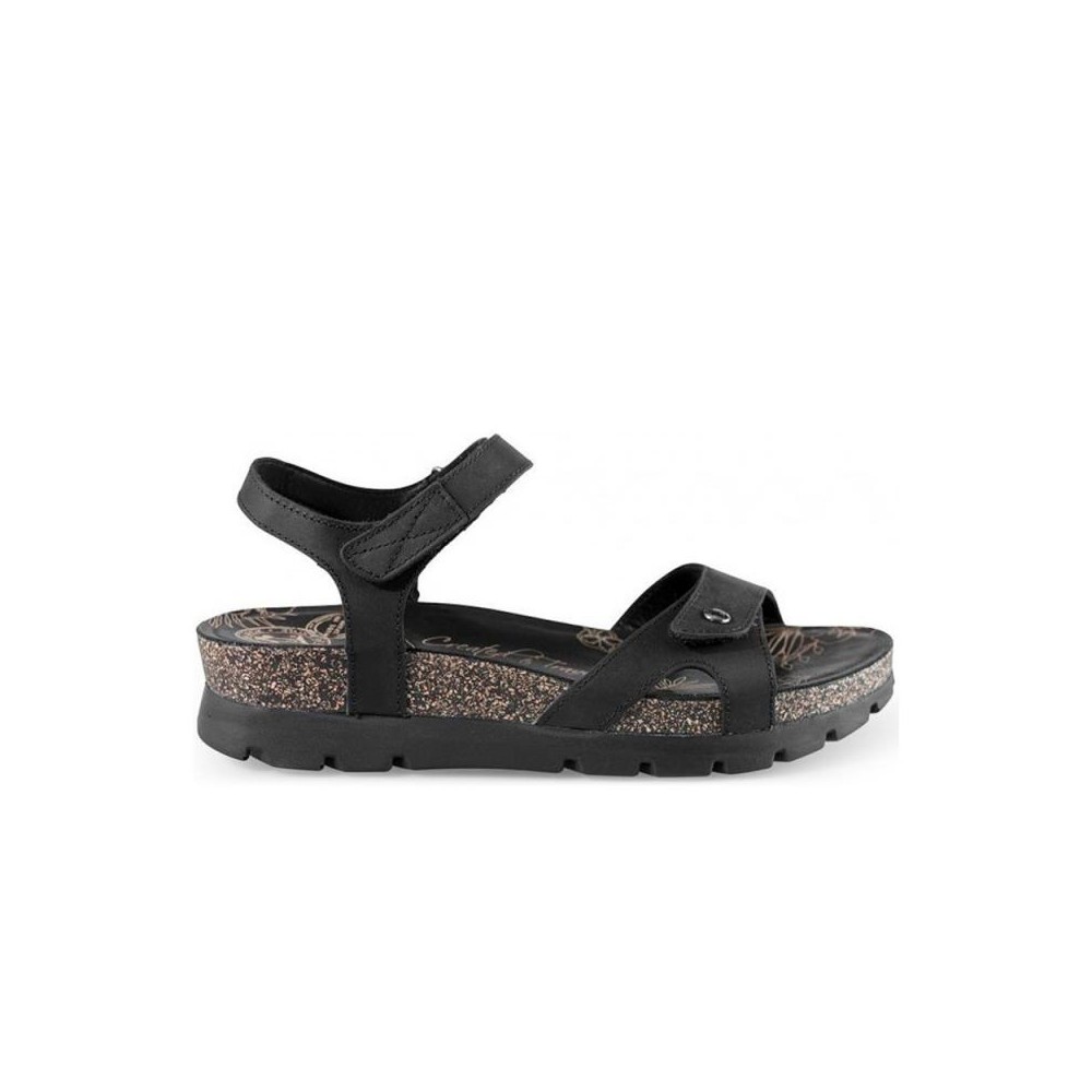 Sandalias Planas Panama Jack Sulia Mujer Negro