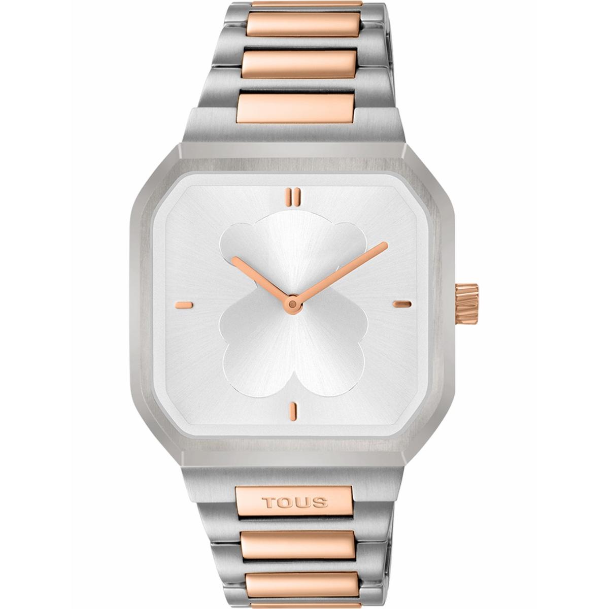 Reloj Tous D-Bear Platedo y Rosado Analógico Mujer 3000137500
