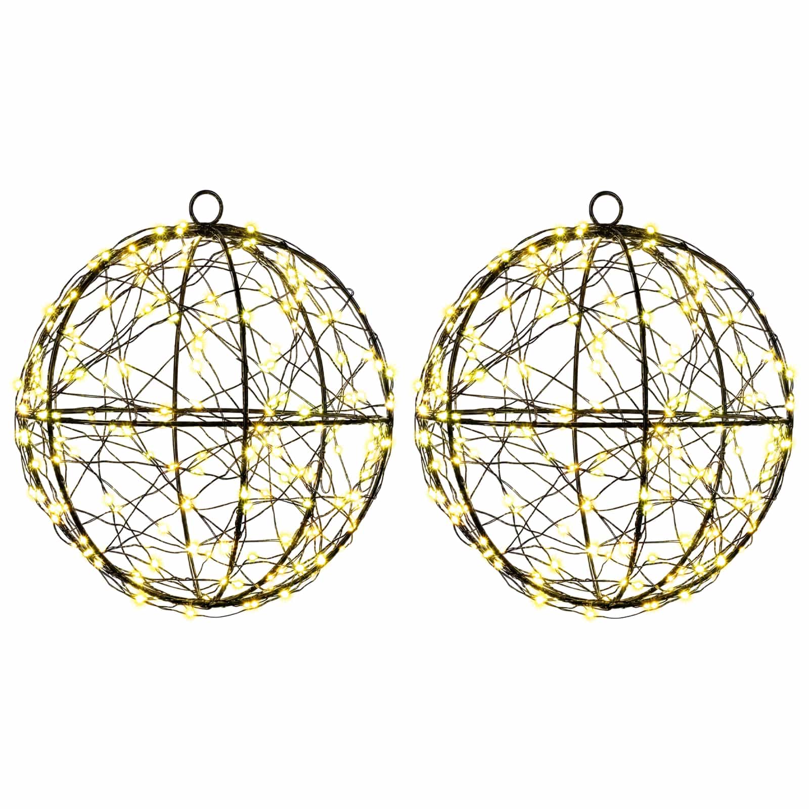 vidaXL Luz de adorno navideño 2 uds. 400 LED  Multicolor