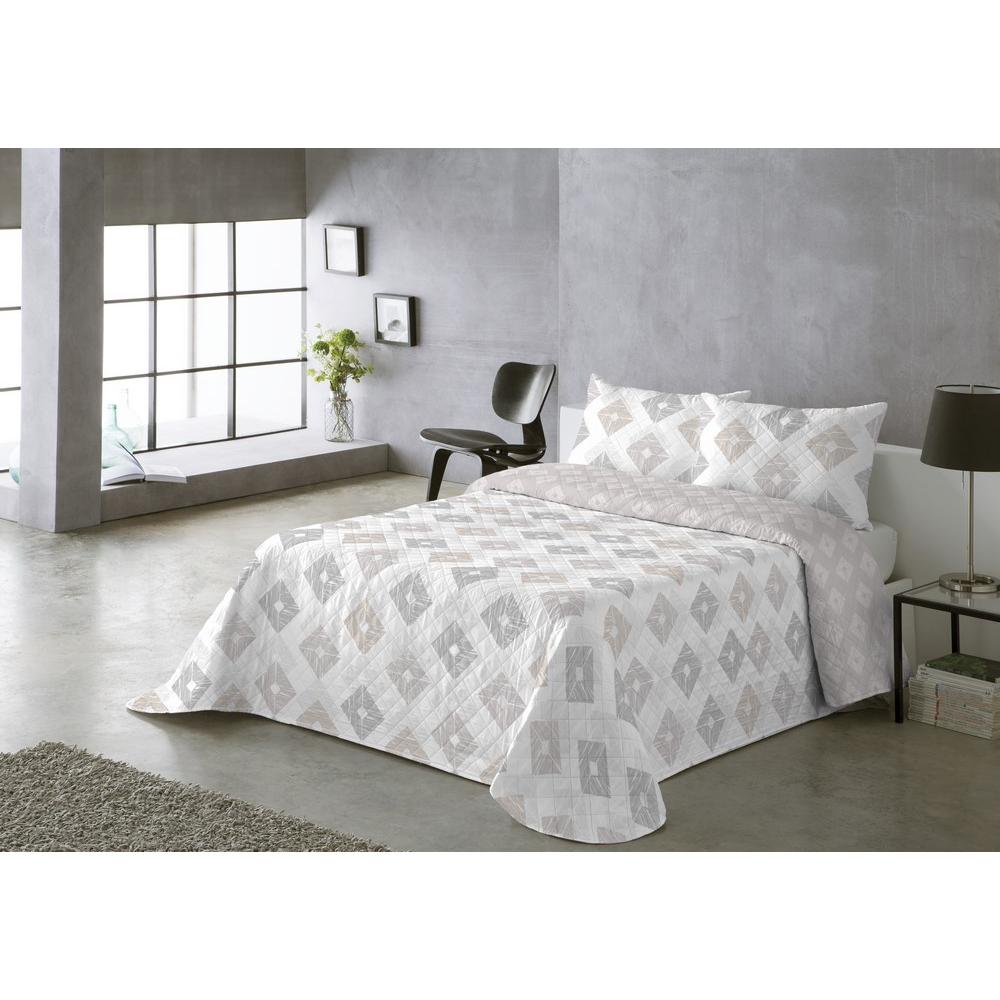 BOHEME - Colcha Estampada Reversible Rombos
