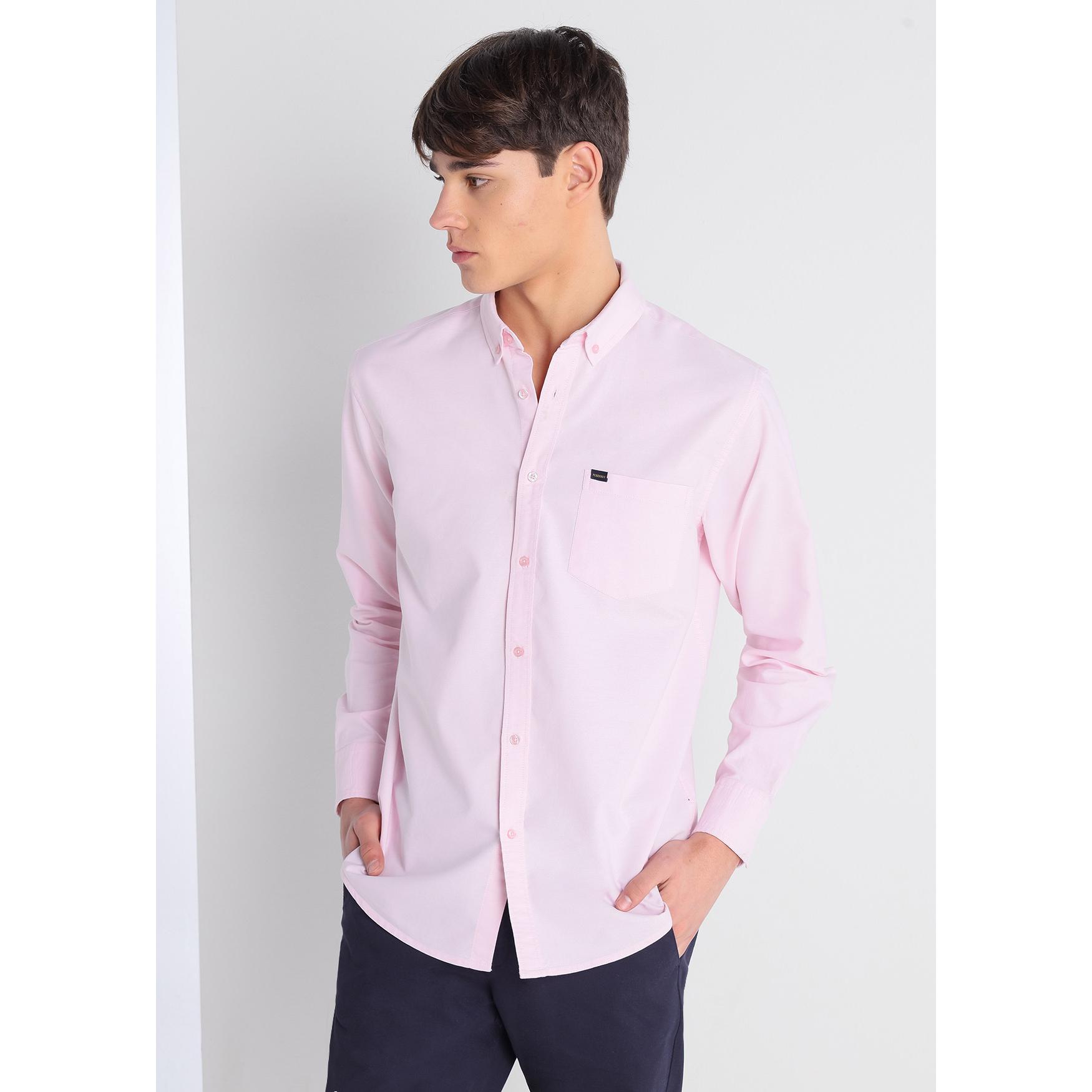 Camisa oxford rosa
