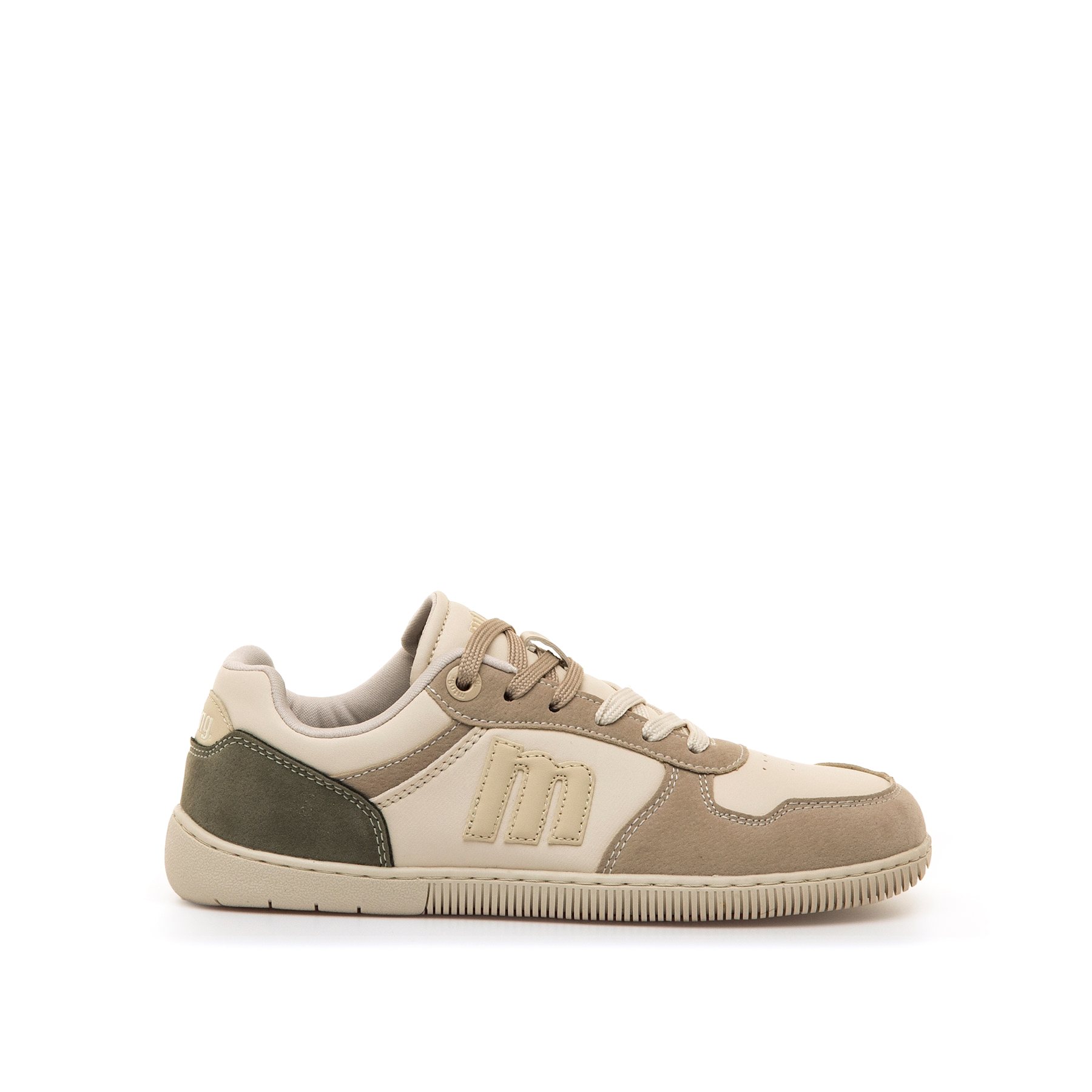 Mustang-MTNG deportivas barefoot mujer free aria beige con cierre cordones y tipo de puntera redonda