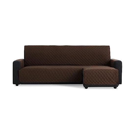 MAXIFUNDAS - Funda de Sofá Chaise Longue Acolchado para Brazo Izquierdo y Brazo Derecho - Funda de Sofá Extrasuave con Cintas Traseras Ajuste perfecto - Funda de Sillón una Plaza Relax - Funda Chaise Longue Protector Sofá - Funda Sofá Made in Spain