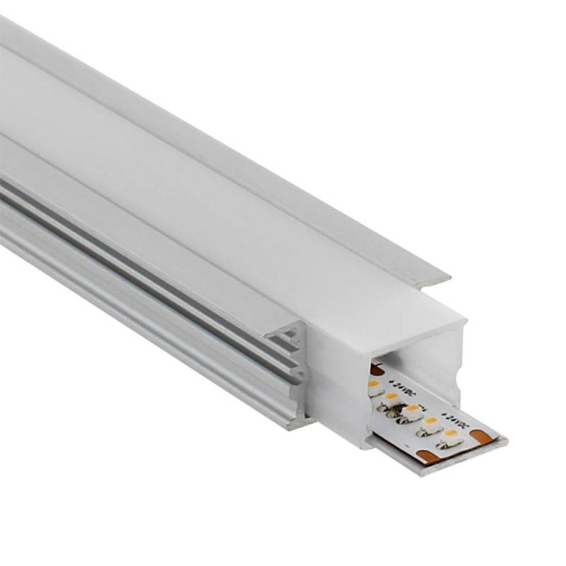LEDBOX Perfil aluminio KOR IN para tiras LED, 1 metro, IP67. Perfiles para tiras LED, Perfiles empotrados