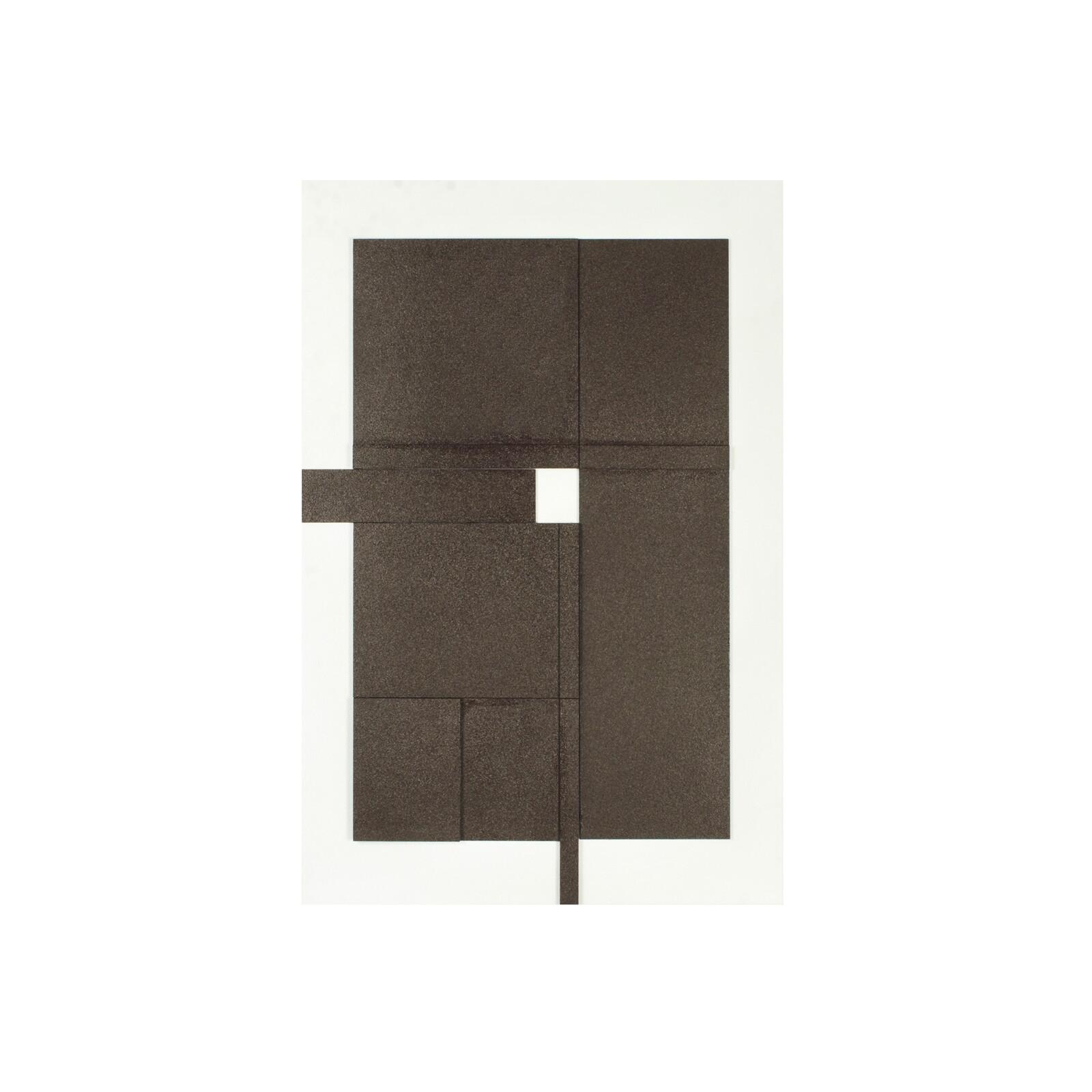 Cuadro dm pintado con textura negro 80x120 cm 80x3x120 cm, en tablero dm, bastidor de pino Fijalo