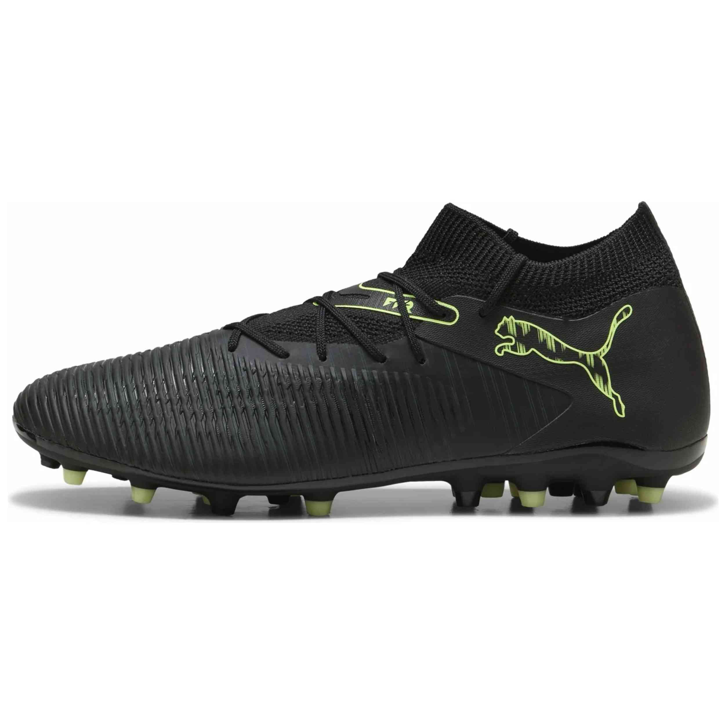Botas De Futbol Puma modelo FUTURE 8 Match MG "PUMA Black-Fizzy Light-Green Terrain" para Hombre en color Negro