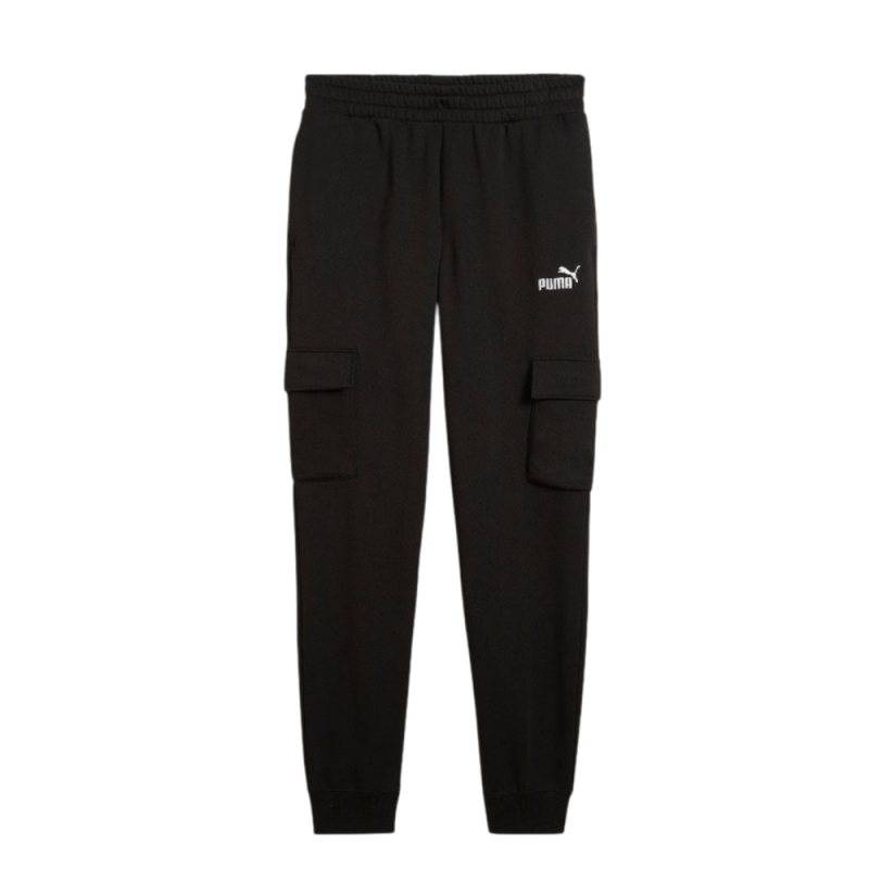 Pantalón Negro Puma Ess No. 1 Logo Cargo Pants Fl Cl Para Hombre