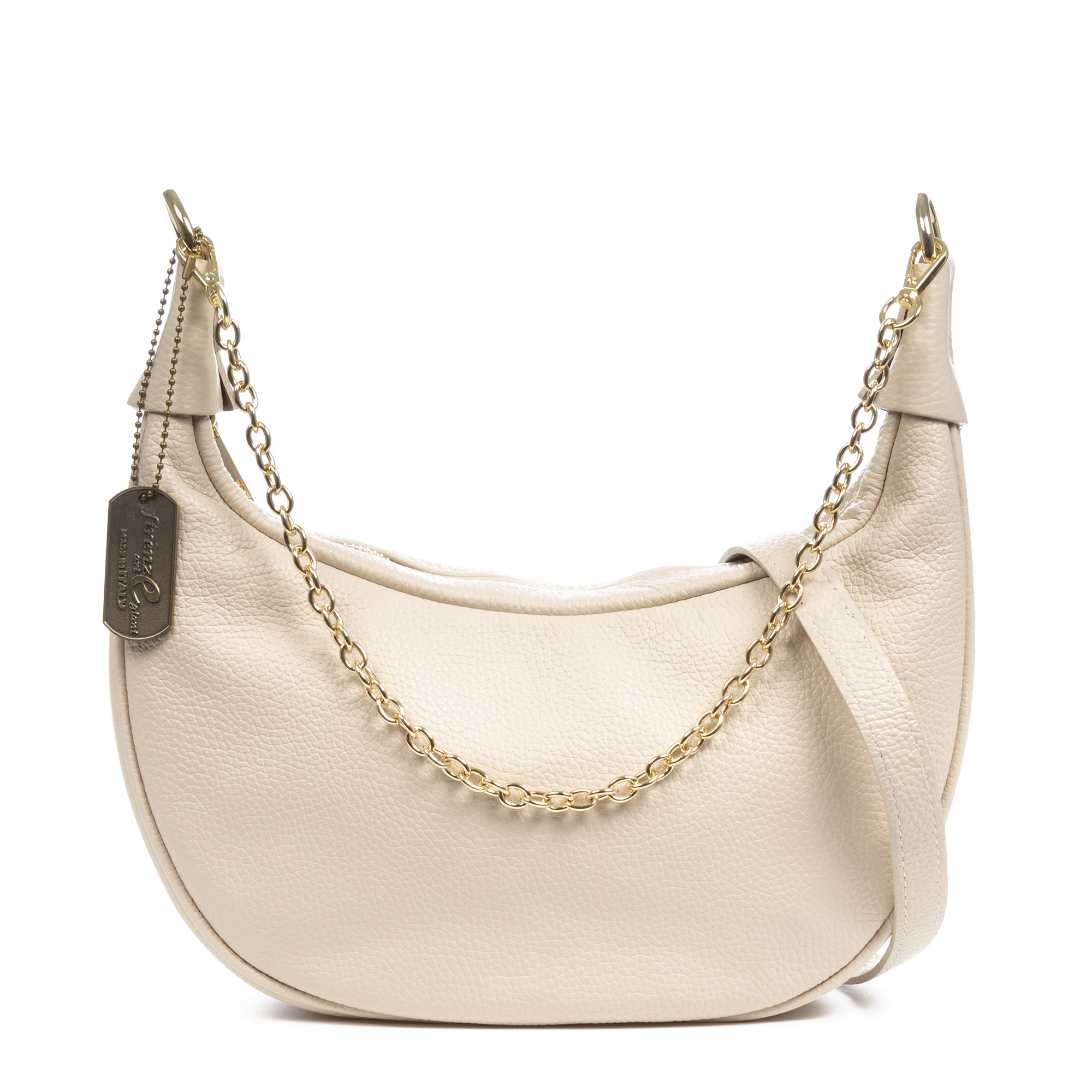 FIRENZE ARTEGIANI Arnad bolso bandolera mujer. Piel Dollaro auténtica. Fabricado en Italia 30x8x26 Cm.