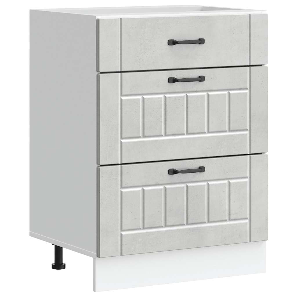 vidaXL Mueble bajo de cocina Lucca madera de ingeniería  60 x 46 x 81.5 cm Multicolor