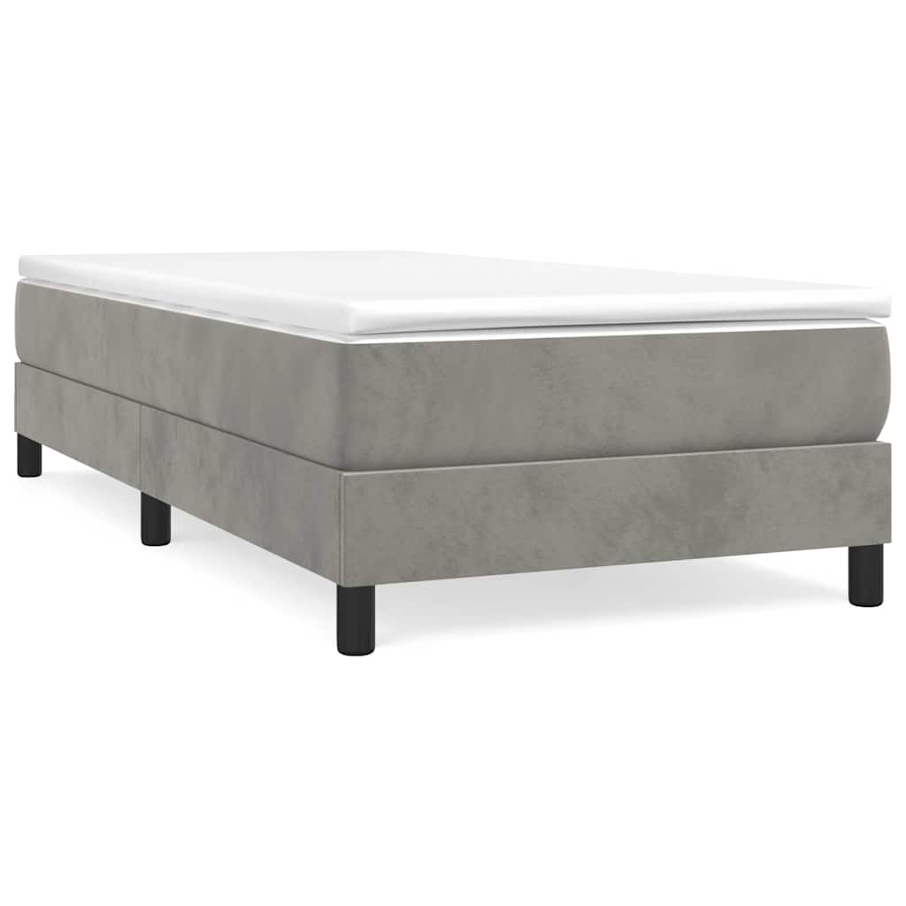 vidaXL Estructura de cama con somier terciopelo  90x200 cm Multicolor