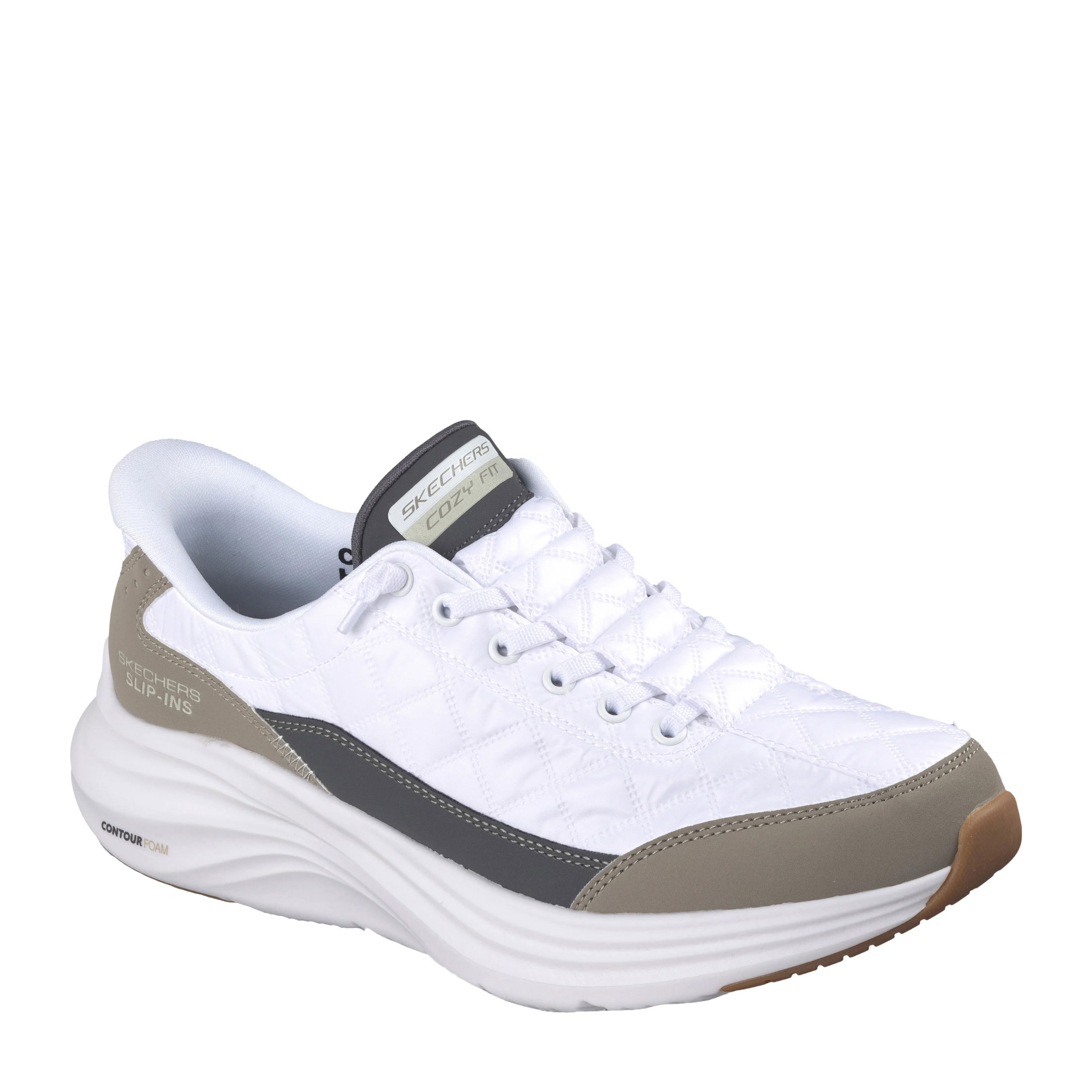 Skechers Zapatillas Hands Free Slip-Ins: Contour Foam - Cozy Fit 232619-WTP , para Hombre