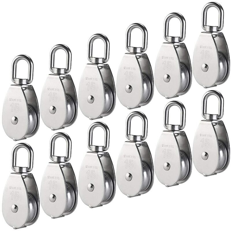 CA Se venden dos poleas de acero inoxidable M15 M156