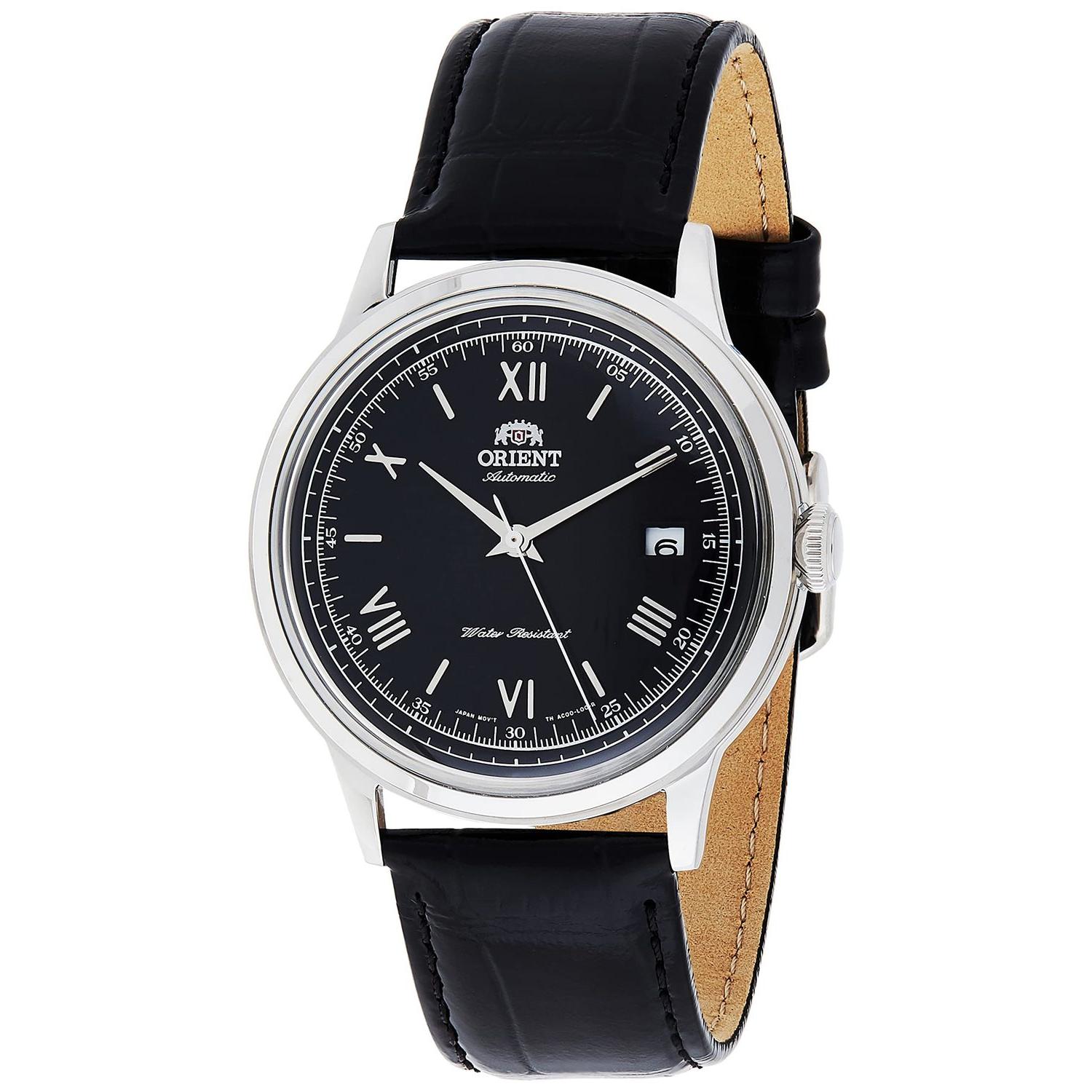 reloj automático hombre Orient Bambino TAC0000AB 40,5mm F6724 30m WR correa de cuero (admite cuerda manual)