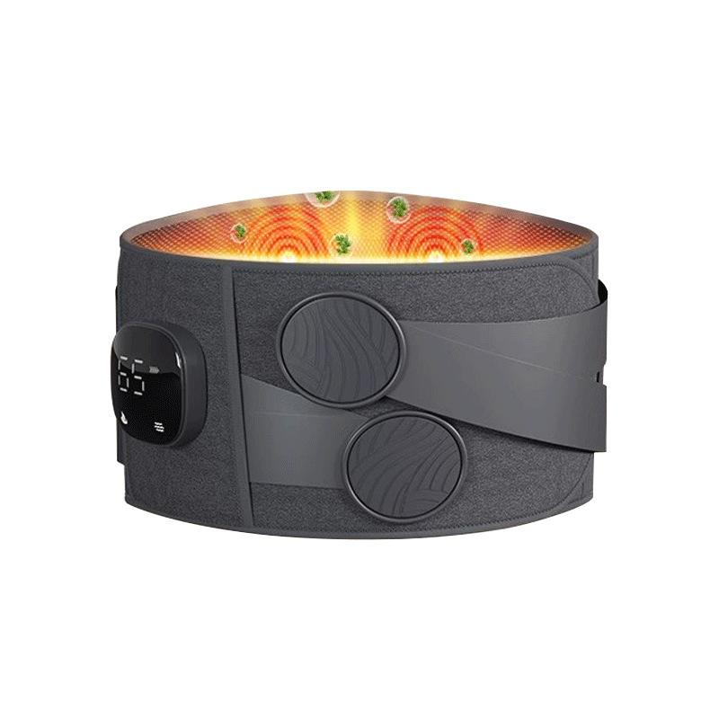 Almohadilla térmica inalámbrica para aliviar el dolor de espalda, elegible para FSA HSA, regalos de cumpleaños para mujeres, hombres, mamá, papá, masajeador portátil de espalda baja con 3 calor 5 vibraciones, compatible con pantalla de bloqueo
