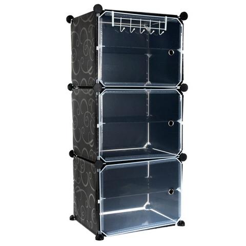 Zapatero con Puerta, Mueble Zapatos Vertical portátil expandibles para Dormitorio Sala de Estar, estantería Modular de plástico, zapatero modular 6 niveles