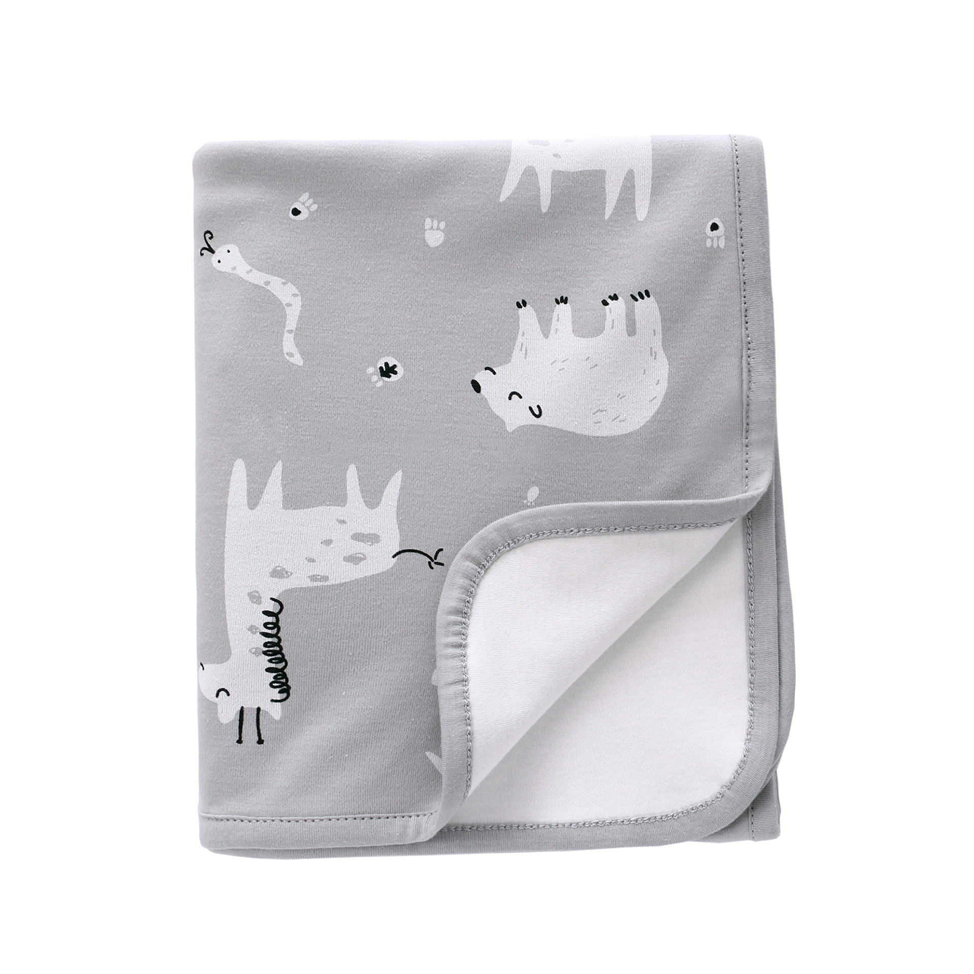 CA Manta antisobresaltos para bebés, de doble capa, agradable para la piel, de algodón suave para bebés, manta de aire acondicionado para niños y niñas, manta para la siesta