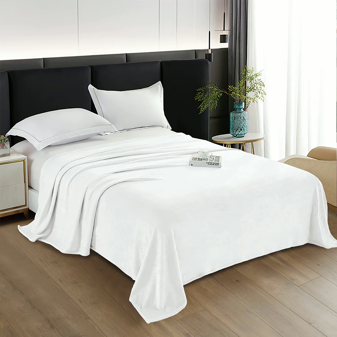 Manta, manta de invierno, manta para la cama, manta para sofá, cálida y suave, negra, blanca, gris 3 colores, 3 tallas para elegir: 130*160CM, 160*220CM, 220*240CM