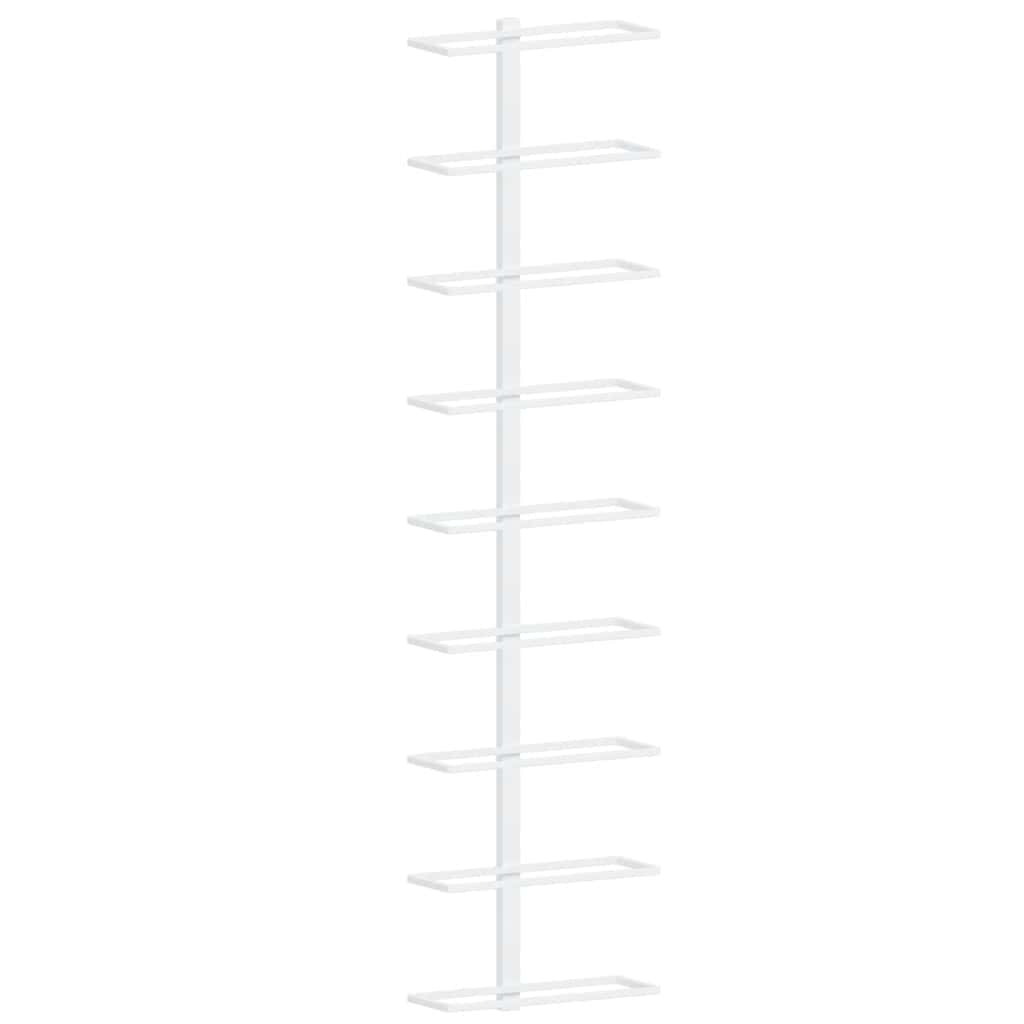 vidaXL Botellero de pared para 9/10x botellas hierro negro