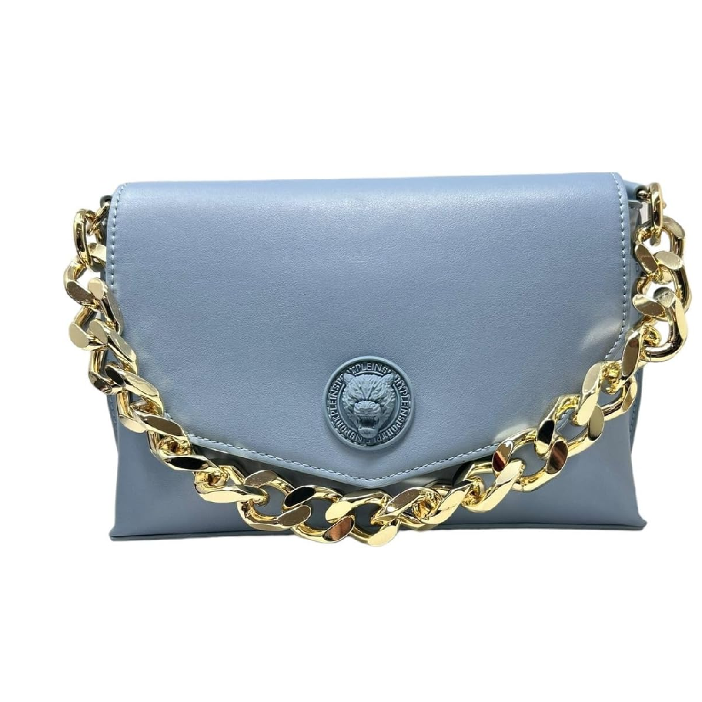 Bolso de hombro Devon, Marca Plein Sport, color Azul claro, Mediano, para Mujer