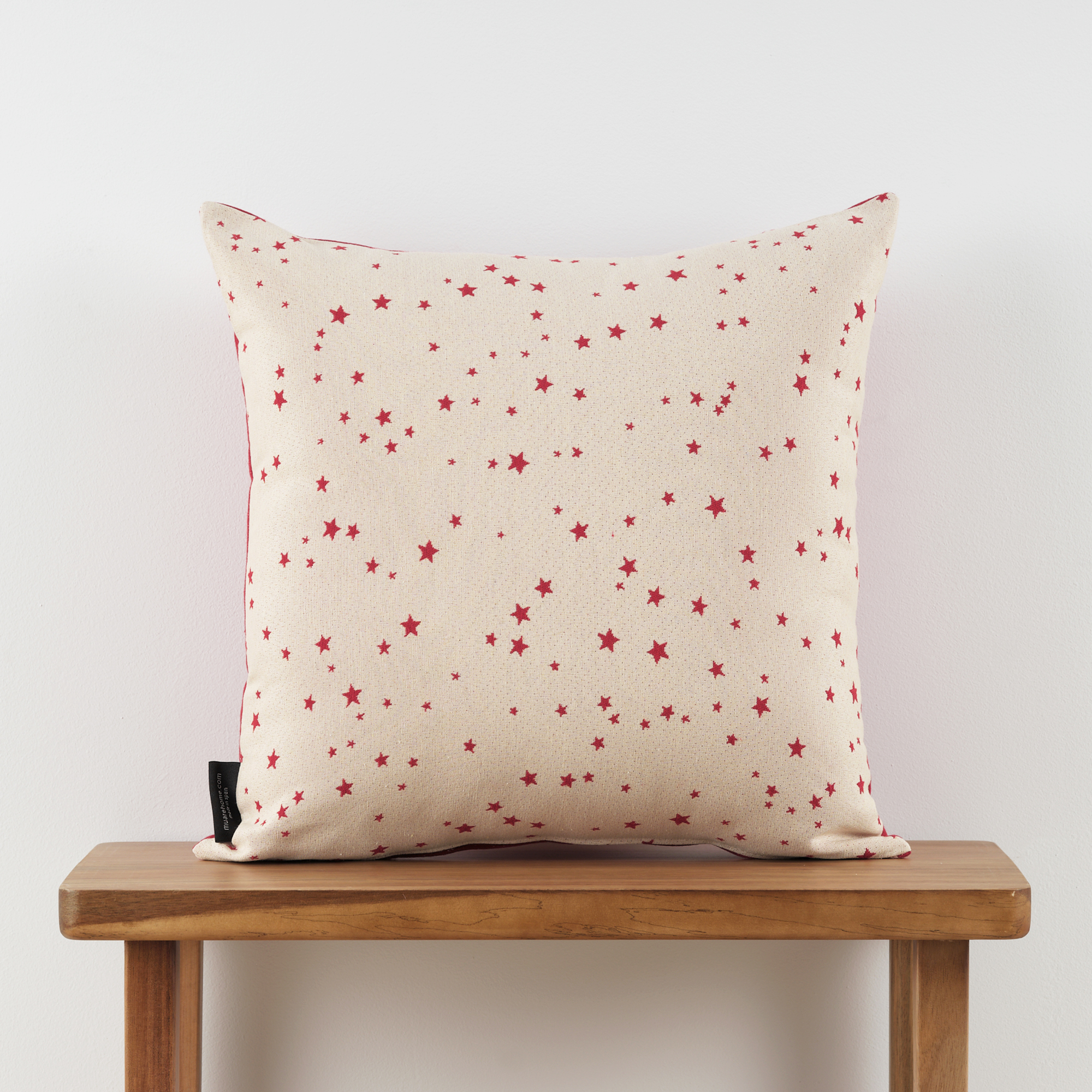 Funda de cojín jacquard reversible 45x45 cm - Especial navidad - Cremallera invisible para decoración festiva
