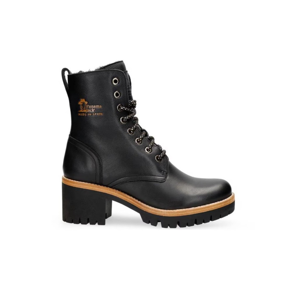 Botines de tacón Panama Jack Padma Mujer Negro