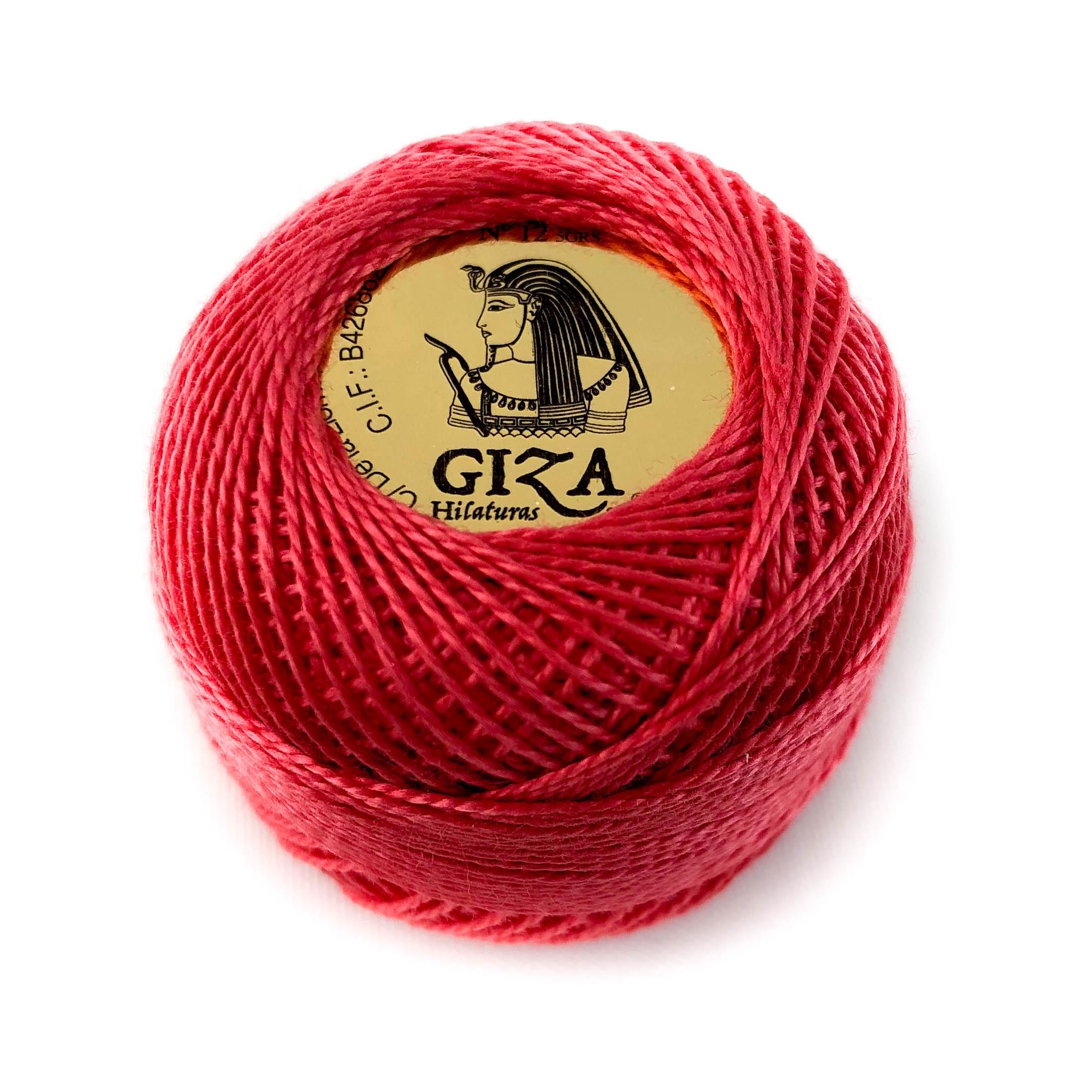 Ovillo de Algodón 100% Giza 5gr Nº12 - Blanco, Crudo y Colores Sólidos