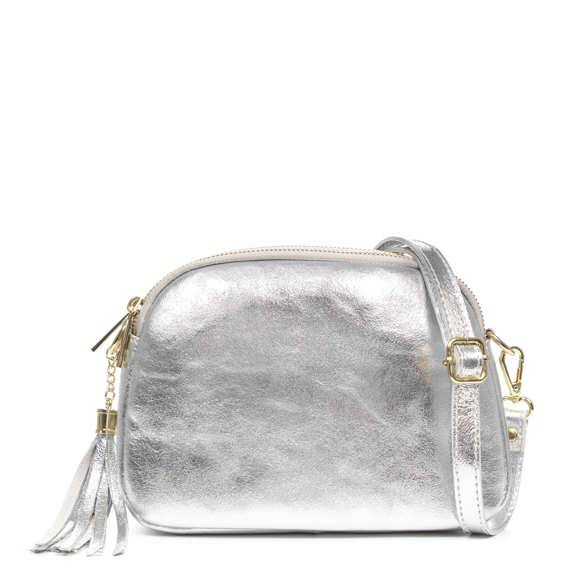 Firenze Artegiani. Aliminusa bolso bandolera Mujer.  Piel auténtica Gamuza Lacada. Made in Italy. Vera Pelle Italiana.