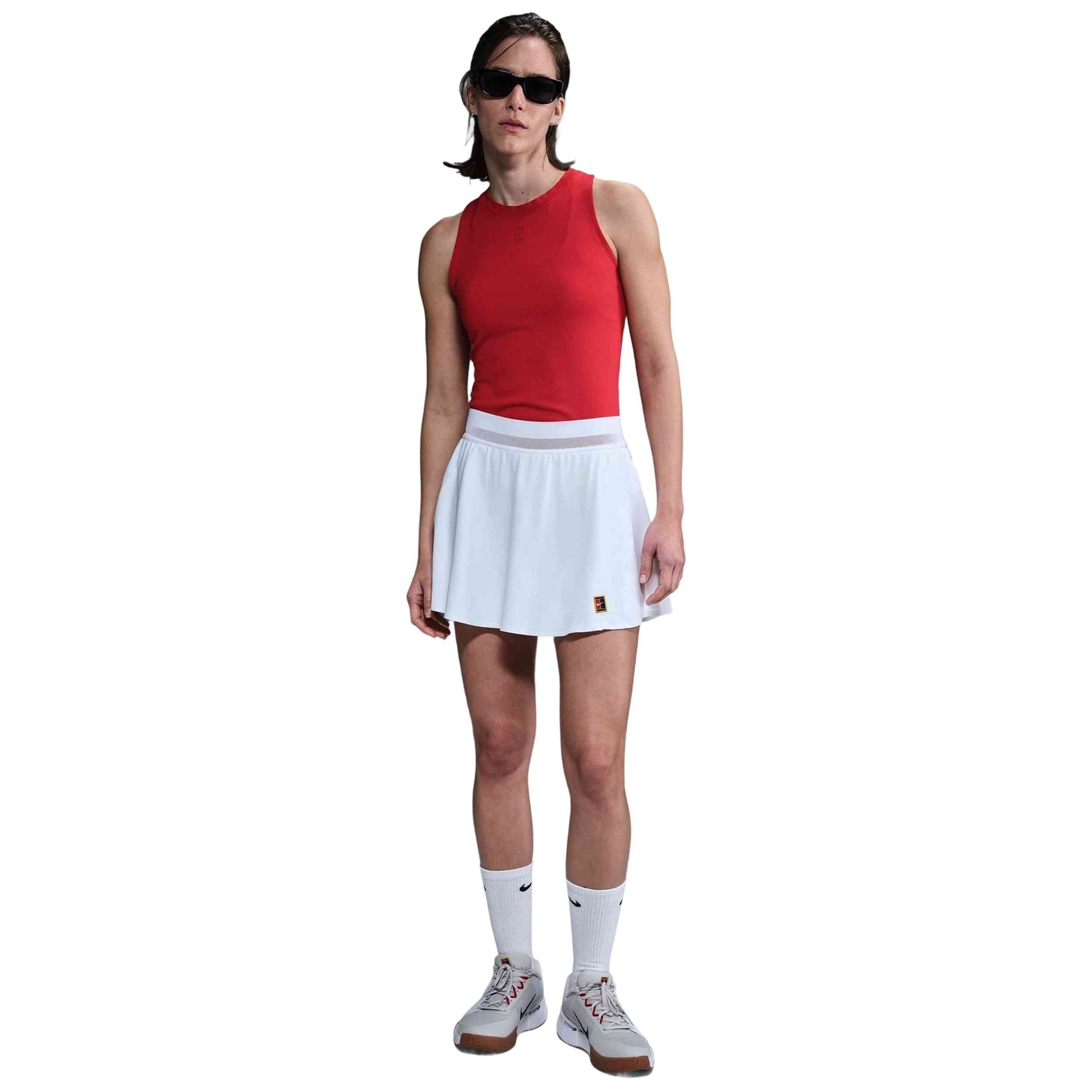 Falda Nkct Df Slam Ace Skirt Hr Ln Nike en color Blanco