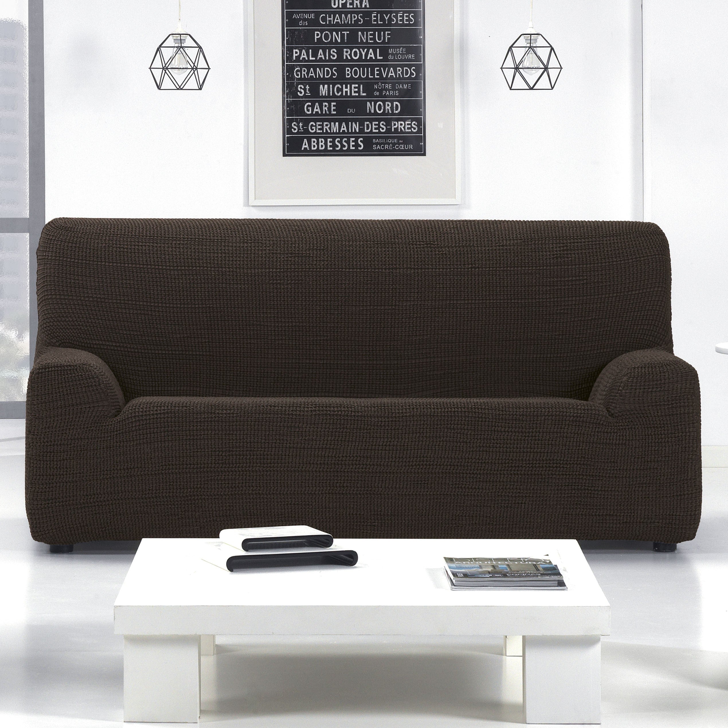 10XDIEZ Funda sofa 3 plazas glamour - Elásticas y resistentes, diseñadas para proteger y renovar tus muebles