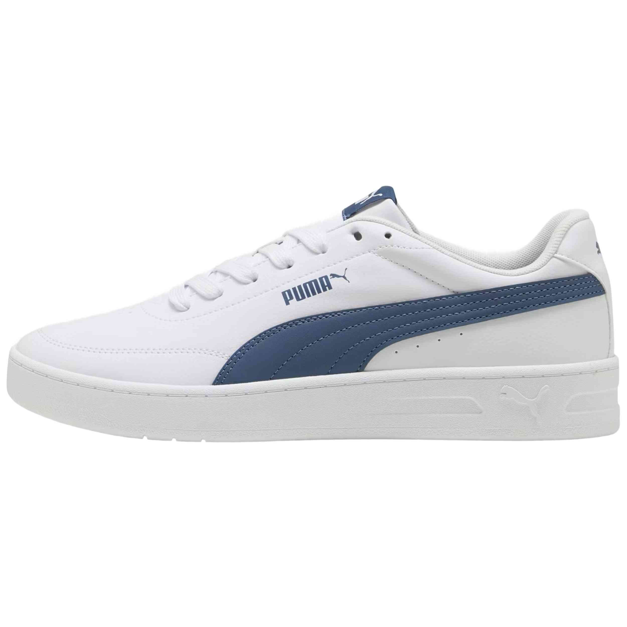 Calzado Puma modelo Court Classic Clean en color Blanco