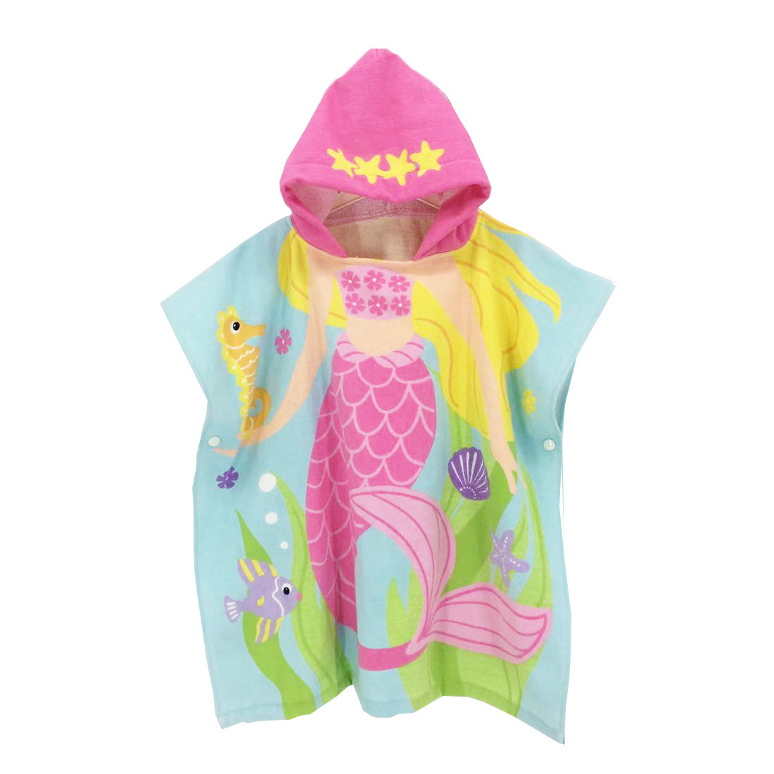 Toalla de playa/baño infantil con capucha, extra gruesa y absorbente, de algodón puro, apta para niños y niñas