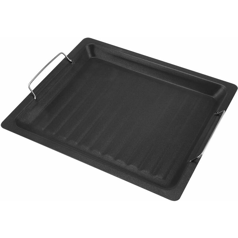 RICEEL Utensilio para Barbacoa Sartén para Barbacoa Placa para Barbacoa de Acero Inoxidable de Grado alimenticio Sartén Resistente a la oxidación Placa para Asar Antiadherente Plancha portátil Tijeras