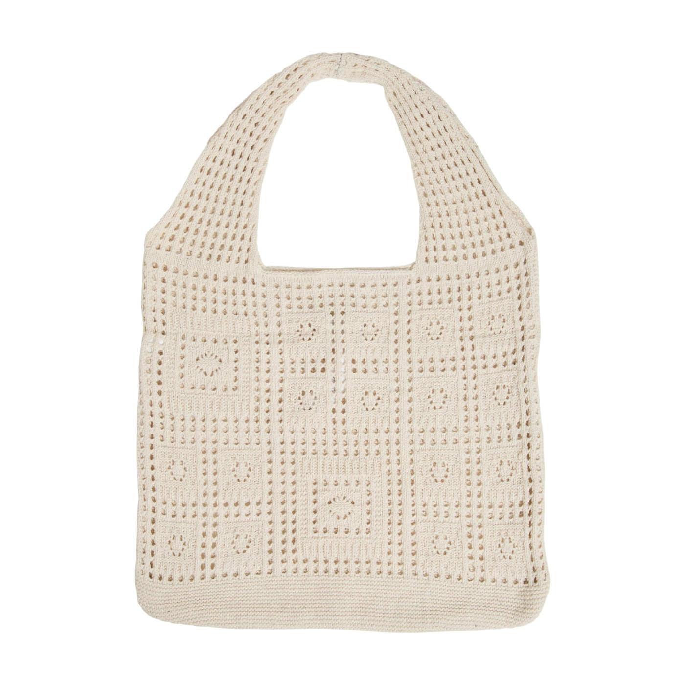 Bolso Vila Ferri crudo de punto crochet para mujer