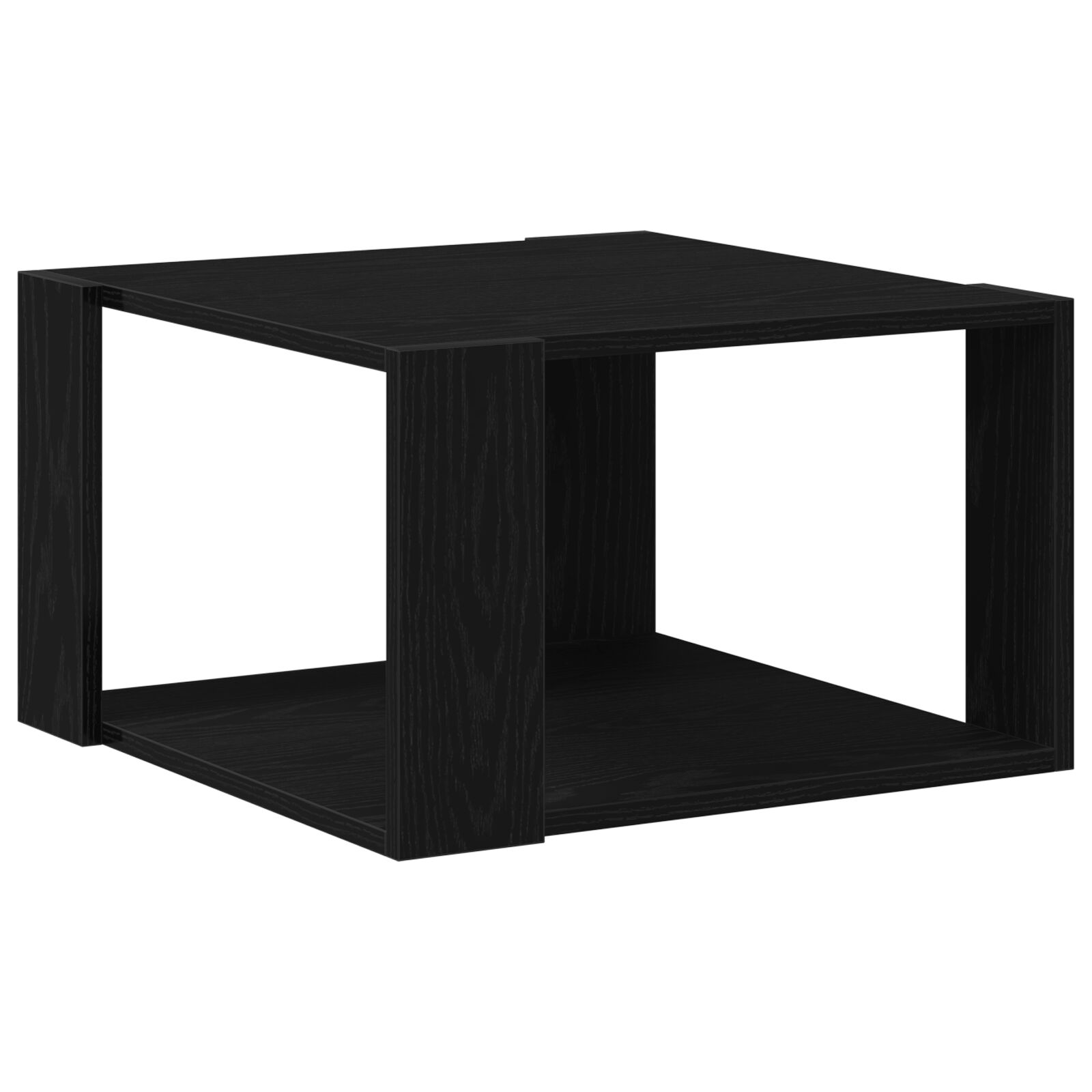 Mesa de café vidaXL Negra Roble 85x55x31 cm de Madera