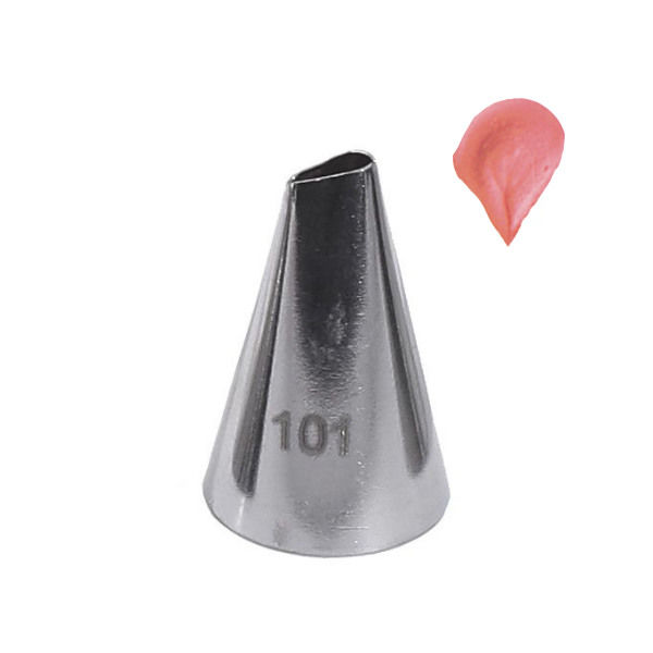 Glotomania Boquilla Nº 101 - Pétalos de Acero Inoxidable Resistente a Lavados - Utensilios de Repostería