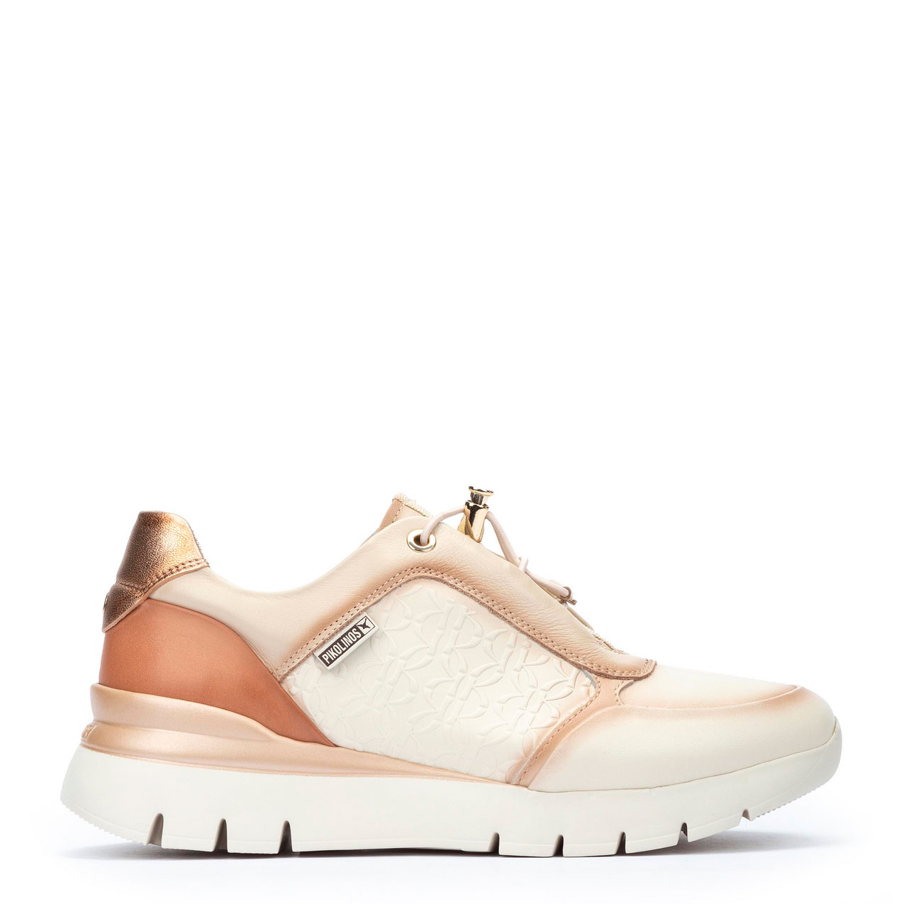 Pikolinos Zapatillas Asturias con cierre elástico W9C-6607C1-NATA , para Mujer